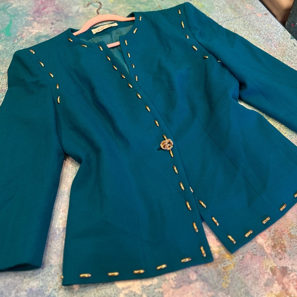 Vintage Metal Studded Lilli Ann Blazer
